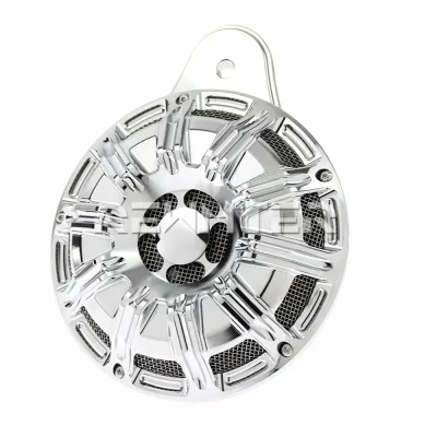 Motorcycle Horn Cover Speaker Cover Aluminum For Harley Chrome Big Twin Cam 1991-Later For Harley Sportster XL 07-Later